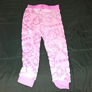 Hello Kitty Light Pink Fleece Joggers
